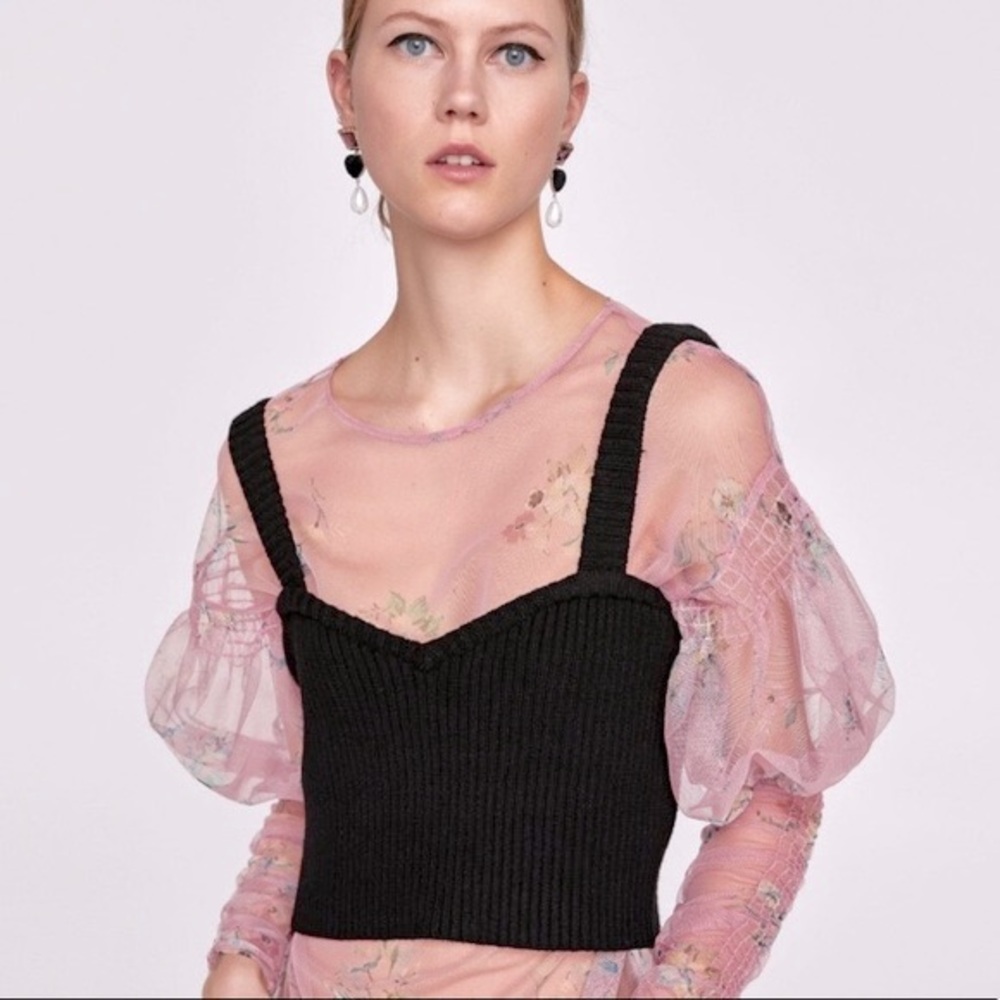Zara Sheer Blouse